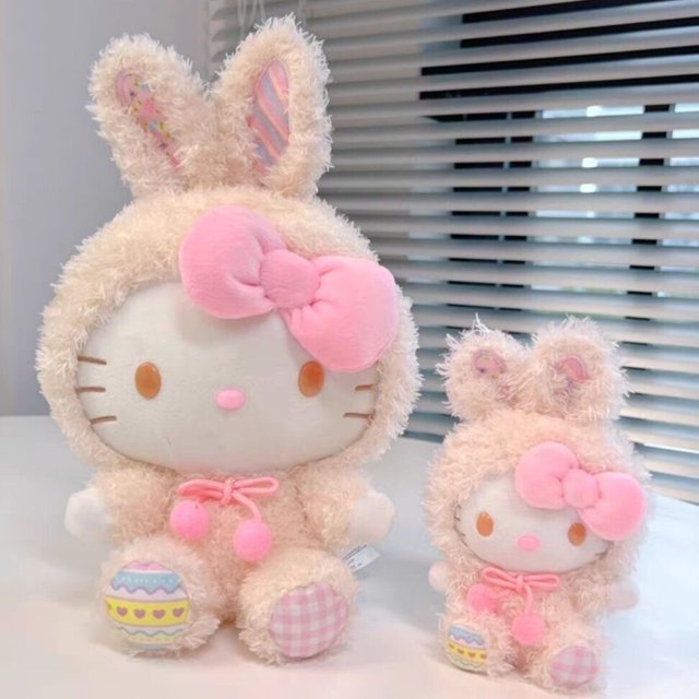 Sanrio-juguetes de peluche Kawaii Kuromi Cinnamoroll My Melody, Hello Kitty, juguete de Anime de peluche suave, regalos para amigos y niños