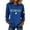 Blue, variant on St Patricks Day Sweatshirt for Women 2026 Shamrock Graphic Casual Crewneck Irish Saint Patty's Tunic Pullover Shirts