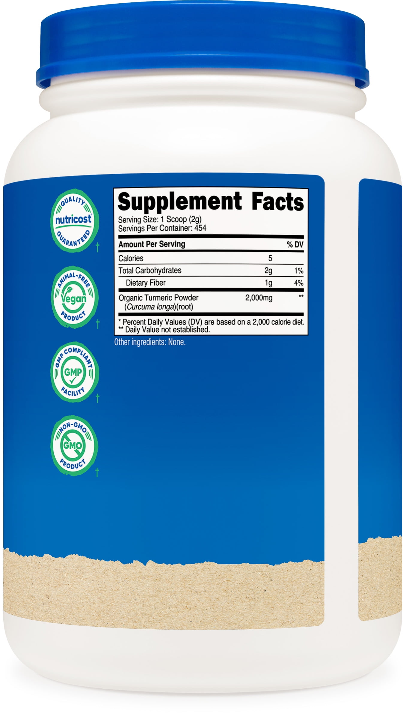Nutricost Organic Turmeric Powder 2 lbs (32oz) - Certified USDA Organic Supplement