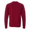 thumbnail image 3 of Bella 3901 Unisex Sponge Fleece Crew Neck Sweatshirt - Dark Red Triblend, Extra Large, 3 of 5