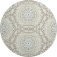 thumbnail image 2 of Addison Rugs Mayfield Washable Transitional Circles Ivory Round Rug, 8' x 8', 2 of 5