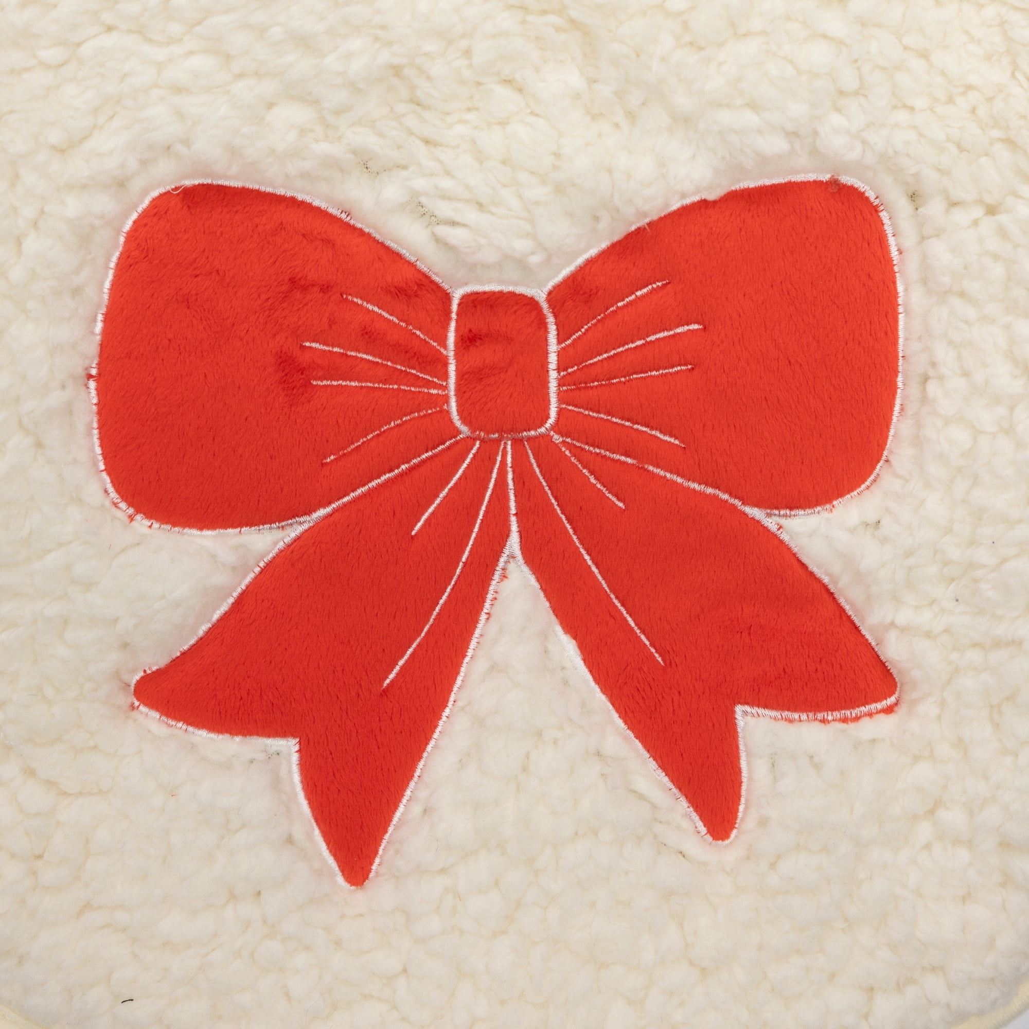 Vibrant Life Medium Sherpa Winter Coat for Dogs with Pink Bow, White