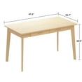 thumbnail image 2 of MONSLIPA Writing Study Table with 2 Drawers, Cumputer Desk for Home Office, Oak, 47.2"*21.7", 2 of 7