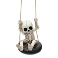 thumbnail image 1 of Skeleton On A Tire Swing - Gothic Garden Hanging Decor Halloween Car Ineterior Ornament, 1 of 5