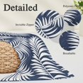 thumbnail image 3 of Navy Blue Palm Leaf Body Pillow Cover 20 x 60 Inch Decorative Pillow Cover Summer Coastal Botanical Tropical Lumbar Pillowcase Seasonal Rectangle Cushion Case for Couch Sofa Bed Living Room, 3 of 9