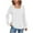 White, variant on Annhoo Womens Long Sleeve Tops Square Neck Pleated Casual Dressy Shirts Fall Loose Solid Tunics for Leggings
