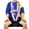thumbnail image 4 of Ceinture de Fauteuil Roulant pour Patient Âgé Harnais de Sécurité Réglable Violet, 4 of 14
