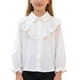 thumbnail image 2 of Blusas y camisas de cuello redondo y manga larga para la temporada de apertura de la escuela para niñas Zhongda Camisa de cuello alto con ribete de encaje y manga larga para niñas como prenda interior, 2 of 9