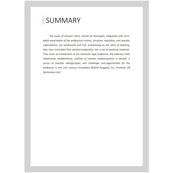 Pre-Owned The Legal Profession: Ethics in Contemporary Practice (American Casebook Series), 9781642422443, 1642422444, Hardcover, 2 edition