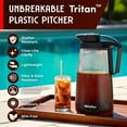 thumbnail image 4 of Mueller Cafetière à Infusion Froide, Pichet Renforcé en Tritan de 64 oz, Couvercle à Bec Verseur, Résistant et Étanche pour Café Glacé Thé, 4 of 8