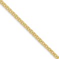 thumbnail image 3 of 14K Yellow Gold 7in 3.75mm Solid Double Link Charm Bracelet, 3 of 3