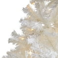 thumbnail image 4 of Nearly Natural 7' White Artificial Christmas Tree Prelit 350 Clear LED Lights, 4 of 7