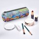 thumbnail image 2 of Disketp Spring Flower Seasonal Estuche Organizador de Lápices de Cuero, Estuche de Oficina con Cremallera para Bolígrafo y Lápiz, 2 of 6