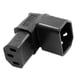 thumbnail image 3 of IEC Male C14 to Up Right Angled 90 Degree IEC Female C13 Extension Adapter, 3 of 5