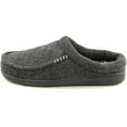thumbnail image 2 of Dearfoams Mens Memory Foam Slippers- Black, Small 7-8, 2 of 5