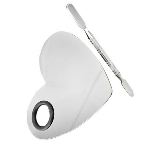 Vogacara Paleta de mezcla de maquillaje de acero inoxidable, mano de obra fina, reutilizable, sólida, conveniente, paletas cosméticas para salón de Maquillaje Facial tipo 13 Vogacara CE011544-13B