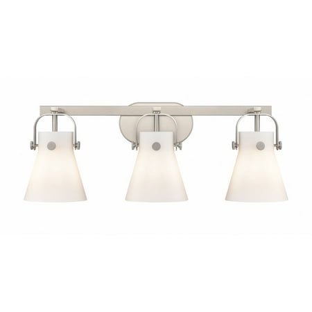 

Innovations Lighting - Pilaster II Cone - 3 Light Bath Vanity In Industrial