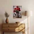 thumbnail image 2 of ZHONGYUTONG Rose Canvas Wall Art Farmhouse Flower Pictures Rustic Floral Vase Painting Vintage Wood Artwork for Home Decor Framed (12.00" x 18.00"), 2 of 5