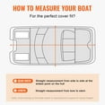 thumbnail image 6 of KFFKFF Pontoon Boat Cover 800D Waterproof Trailerable 19-20 ft with Storage Bag, 6 of 9