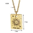 thumbnail image 3 of The magician Tarot card pendant - Gold plated Tarot necklace, 3 of 5