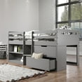 thumbnail image 4 of ACME Lit Mezzanine Simple avec Rangement Finition Grise, 4 of 7