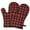 Red and Black, variant on Cute Oven Mitts,Red and Black Christmas Plaid Pattern Oven Mitt 2-Pack Set,Kitchen Gloves for Oven,Heat Resistant Oven Mitts 7.7"x12"