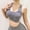 Gray, variant on Womens Solid Yoga Sports Bra Quick Dry Moisture Wicking Breathable Comfortable Workout Bras