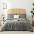 thumbnail image 6 of Grey Comforter for Queen Size Bed,Bed in a Bag Queen All Season,7 Pieces Queen Bed in a Bag Set with Comforter, Fitted Sheets, Flat Sheets, Pillow Shams and Pillowcases, 6 of 14