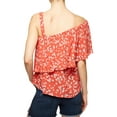 thumbnail image 2 of Womens Flounce One Shoulder Blouse tigerlily M, 2 of 2