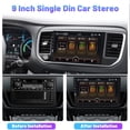 thumbnail image 2 of Single Din Car Stereo with Apple Carplay Android Auto Car Radio 9 Inch Touchscreen Bluetooth Car Audio Receiver with Backup Camera, AM FM Radio, Mirror Link, 2 of 15
