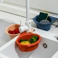 thumbnail image 4 of Matsuzay Fregadero escurridor antiobstrucción lavavajillas cocina lavabo colador esponja organizador estante plástico reutilizable filtro Cocina y Comedor Rojo naranja, 4 of 6