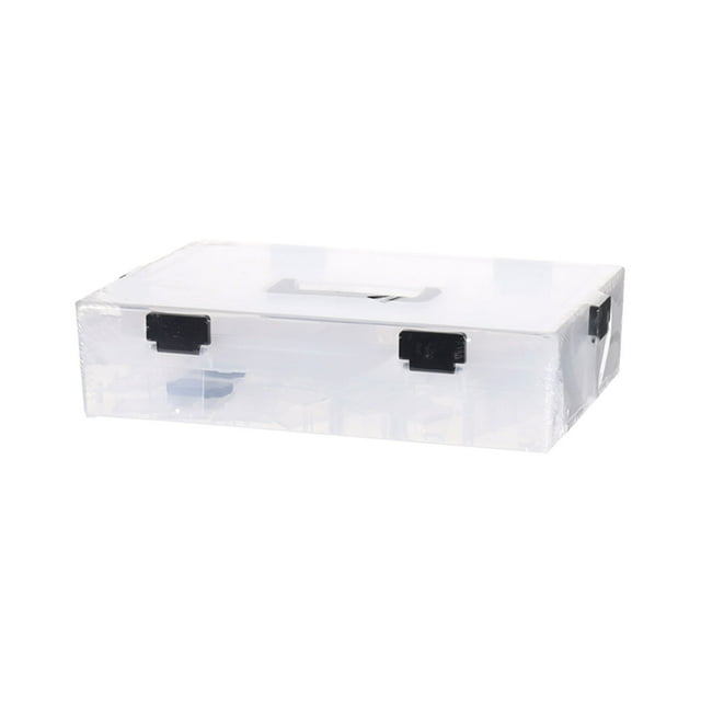 HOZADOIE une Boîte de Rangement pour Essentiels de la Maison Grande Capacité Boîte de Rangement pour Blocs de Construction Détachable Boîte de Blocs de Construction Combinables Boîte de Rangement Multifonctionnelle