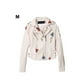 thumbnail image 4 of Chaqueta de Moto Minnieouse Mujer Cuero Blanco METRO, 4 of 6