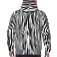 thumbnail image 7 of Naloa Zebra Skin Men's Casual Hooded Collar Drawstring Hoodies Pullover Sweatshirts Casual Long Sleeve Shirts-4X-Large, 7 of 7