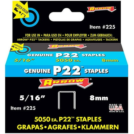 Arrow Fastener 5/16" P22 Staples