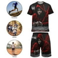 thumbnail image 4 of Rod Wave Boys Short Sleeve T-Shirt And Shorts Outfit Set Activewear Mesh Short Set for Kids, 4 of 7