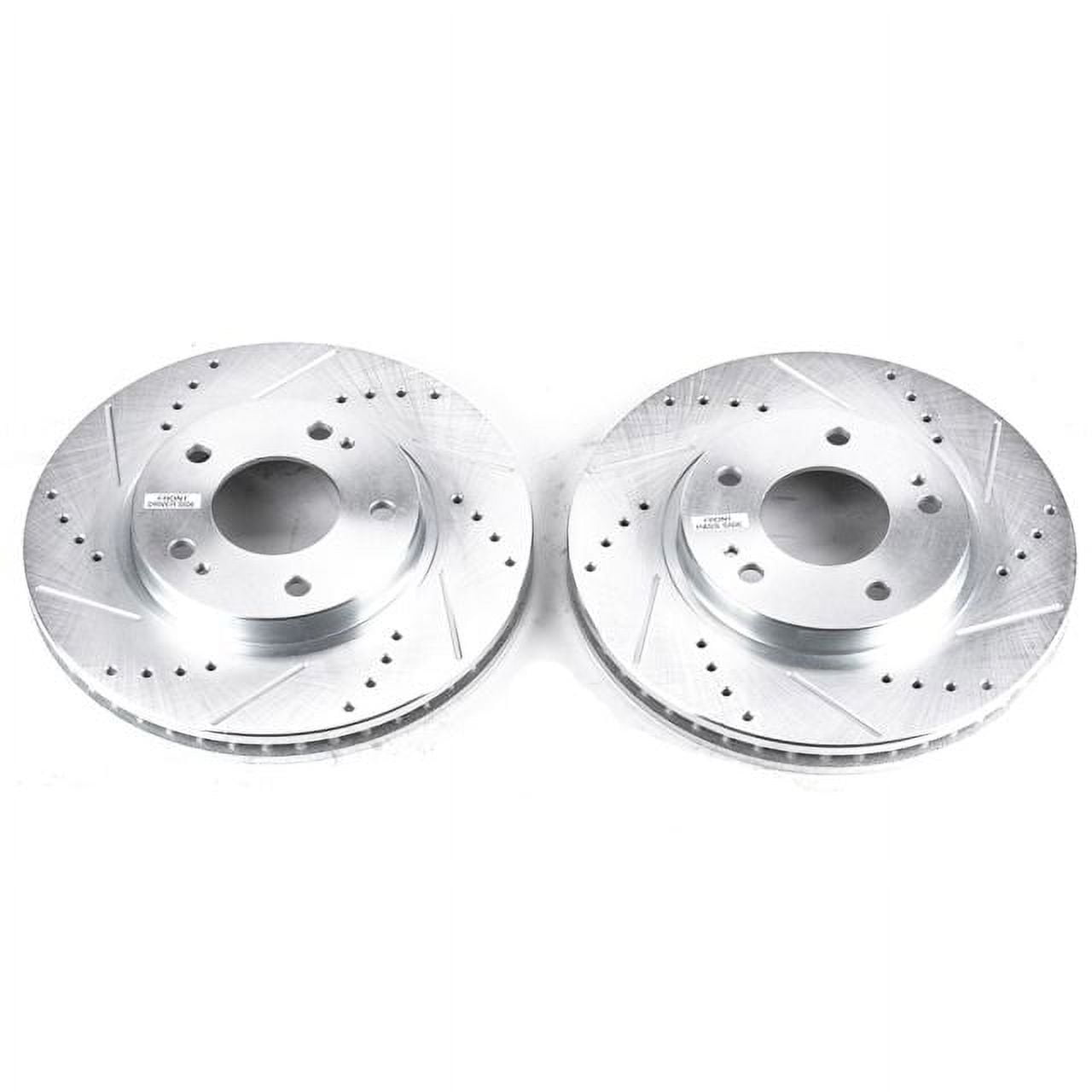 Power Stop Front Cross Drilled And Slotted Rotors JBR966XPR - View #5