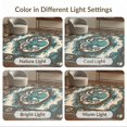 thumbnail image 7 of ODIKA 9'x12' Washable Area Rug Low Pile, Flatwoven, Octopus Vintage Nautical Compass Border Abstract Cartoon Pirate Refined for Great Room, Indoor Concept, Large Living, 7 of 7