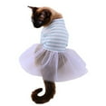thumbnail image 6 of Breathable Puppy Dress - Patchwork Sweet Striped Tulle Princess Tutu for Party, 6 of 8