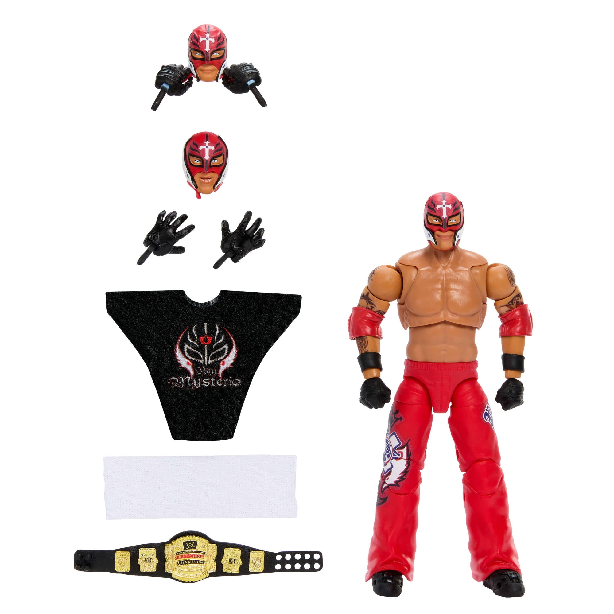WWE Wrestling Build N' Brawl Series 2 Rey Mysterio Action Figure