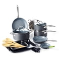 thumbnail image 1 of Greenpan Lima Anodizado Duro Cerámica Saludable Antiadherente 18 Piezas Utensilios De Cocina Juego De Ollas Y Sartenes Sin Pfas Apto Para Horno Gris, 1 of 1