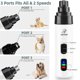 thumbnail image 2 of Dog Nail Grinder, Upgraded Super Quiet Painless Pet Nails Grooming Tools, 2 Speed Rechargeable Pet Nail Trimmer For Large Medium Small Dogs Cats, 2 of 5