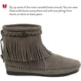 thumbnail image 5 of Minnetonka Women's Back-Zip Boot,GREY,8 M US, 5 of 7