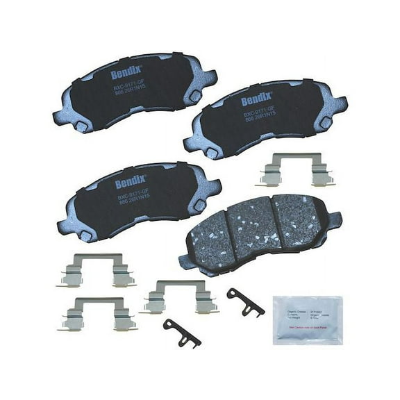 Front Brake Pad Set - Compatible with 2007 - 2017 Jeep Compass 2008 2009 2010 2011 2012 2013 2014 2015 2016
