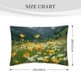 Pillow Covers Mountain Daisy Meadow Soft Pillow Cases Standard Size