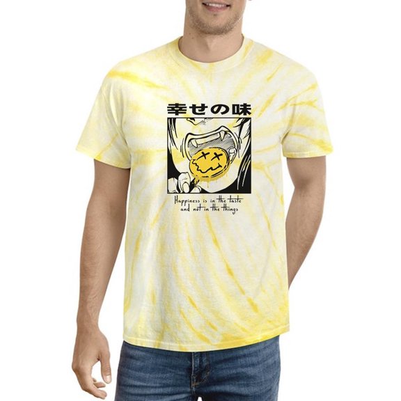 Taste Of Happiness Manga Style Tie Dye Cyclone Men -Image by Shutterstock, Male x-Large