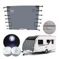 thumbnail image 1 of Car Accessories 220x175cm Front Towing Cover Protector Dustproof Reflective Strip Camper Trailer Caravan Waterproof Cover ,Easy to Use, 1 of 7