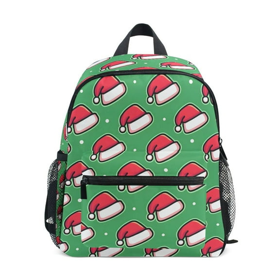 ALAZA Christmas Hat School Backpack Small Bookbag Mini Bags