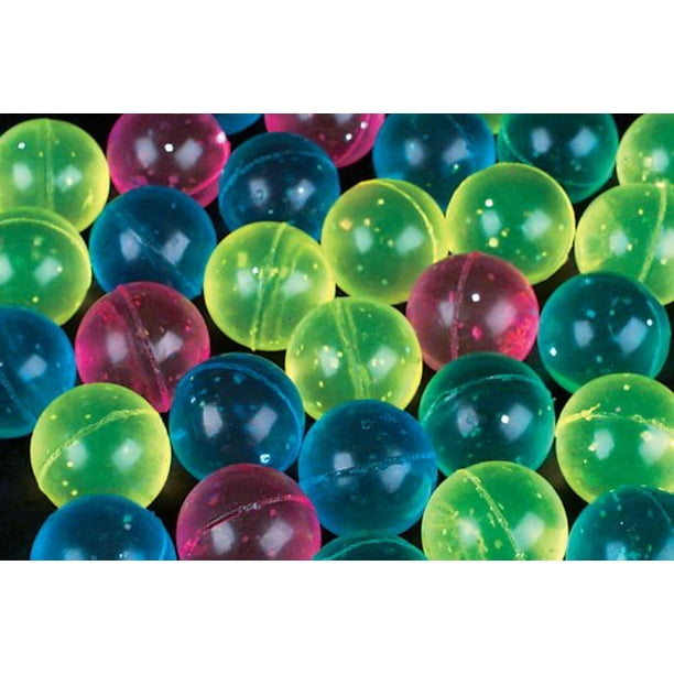 Dozen 60 MM Glitter Bouncy Balls