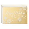 thumbnail image 1 of Hallmark Boxed Holiday Cards, Gold Happy Holidays (16 Cards and 17 Envelopes), 1 of 8